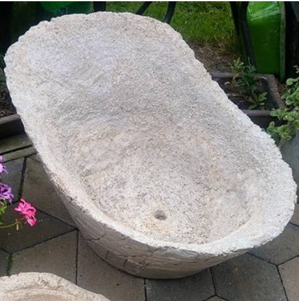 Hypertufa Sitz-Wanne selbst gemacht